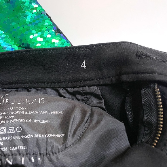 Ann Taylor Leggings with Custom Mermaid Flip Sequins Sz 4 - Picture 4 of 11